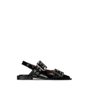 Ganni Feminine Buckle Ballerina Naplack - NWT